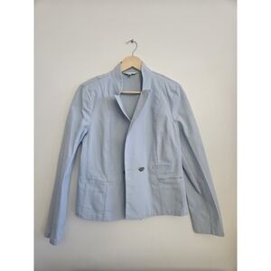 CABI Blazer 14 Light Blue Structured Dress Jacket Easter Wedding Guest Career